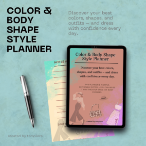 Color & Body Shape Style Planner – Personal Style Guide for Flattering Colors, Silhouettes & Closet Rules